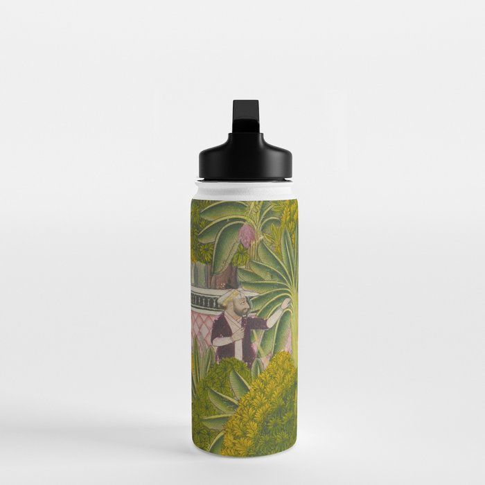 Title Royal Women Feeding Fish Place India Indian Miniature Painting  Water Bottle Gallery Image 3