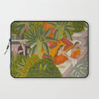 Title Royal Women Feeding Fish Place India Indian Miniature Painting  Laptop Sleeve Gallery Image 1