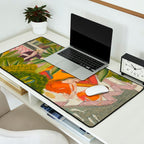 Title Royal Women Feeding Fish Place India Indian Miniature Painting  Desk Mat Gallery Image 2