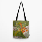Title Royal Women Feeding Fish Place India Indian Miniature Painting  Tote Bag Gallery Image 2