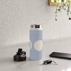 Moon Minimalism - Blue Water Bottle Gallery Image 4