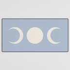 Moon Minimalism - Blue Desk Mat Gallery Image 3