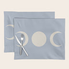 Moon Minimalism - Blue Placemat Gallery Image 1