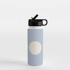Moon Minimalism - Blue Water Bottle Gallery Image 1