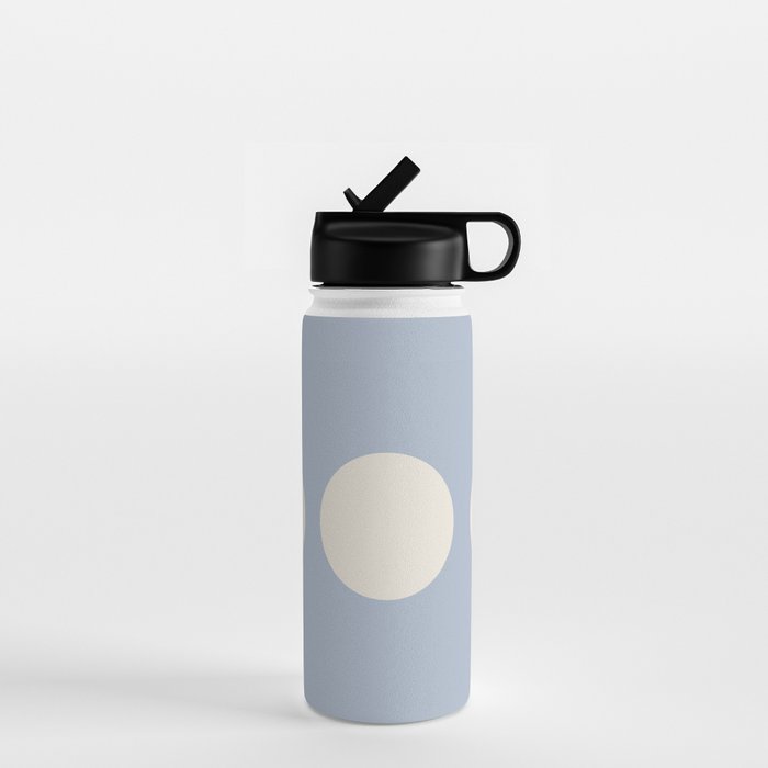 Moon Minimalism - Blue Water Bottle Gallery Image 1