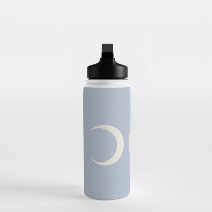 Moon Minimalism - Blue Water Bottle Gallery Image 3