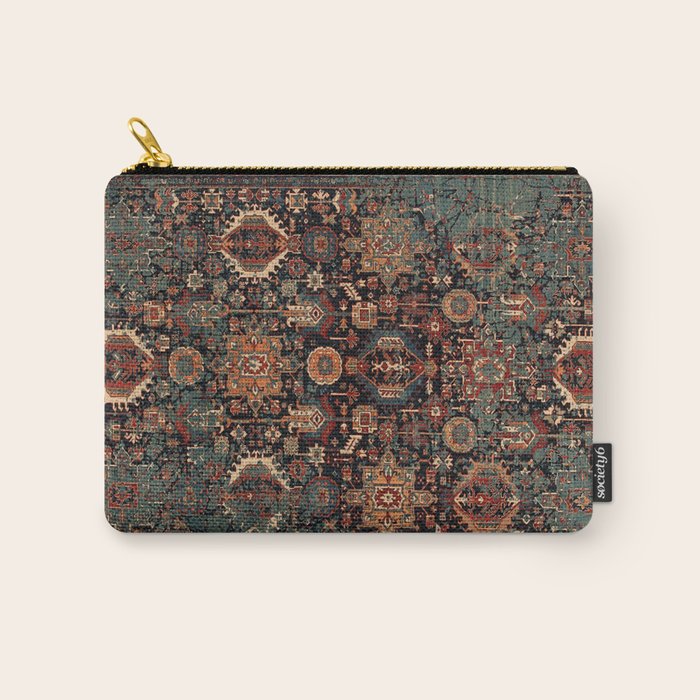 Vintage Traditional Moroccan Rug Carry All Pouch Gallery Image 1