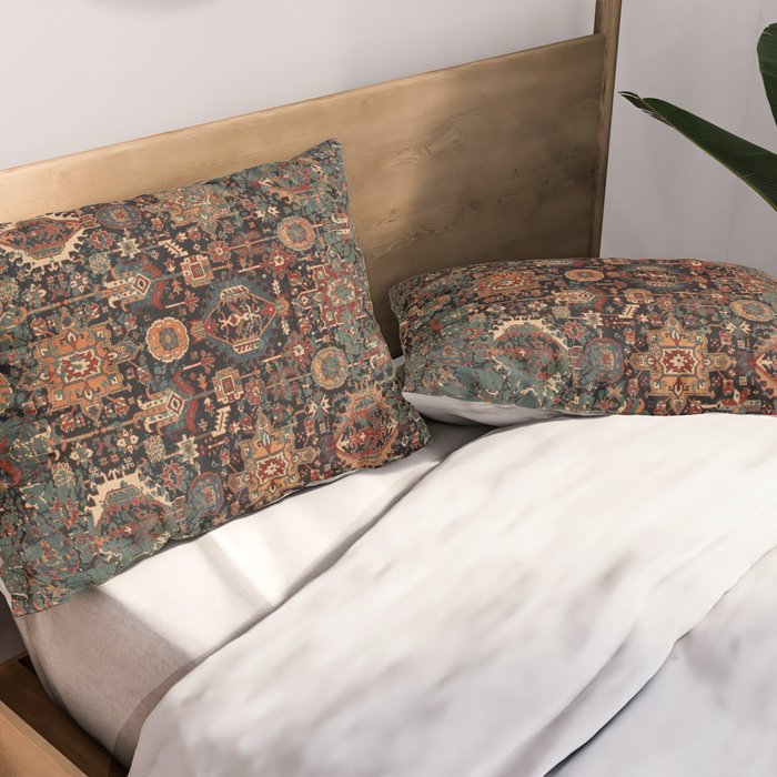 Vintage Traditional Moroccan Rug Pillow Sham Gallery Image 2