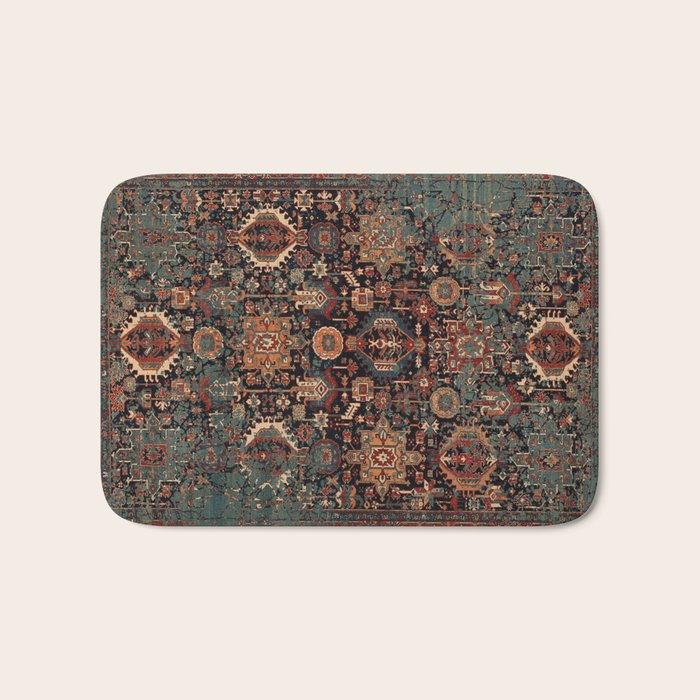Vintage Traditional Moroccan Rug Bath Mat Gallery Image 1