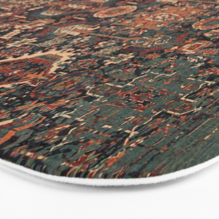 Vintage Traditional Moroccan Rug Bath Mat Gallery Image 3
