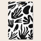 Black and white organic nature art pattern Cutting Board Gallery Image 1