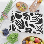 Black and white organic nature art pattern Cutting Board Gallery Image 2
