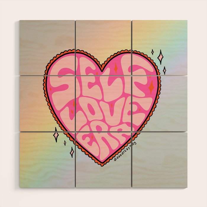 Self Love Era Wood Wall Art Gallery Image 1