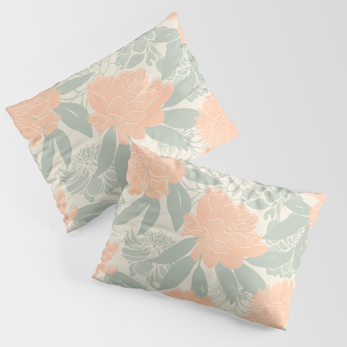Modern floral blooms P3 Pillow Sham Gallery Image 3