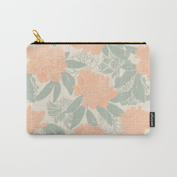 Modern floral blooms P3 Carry All Pouch Gallery Image 1