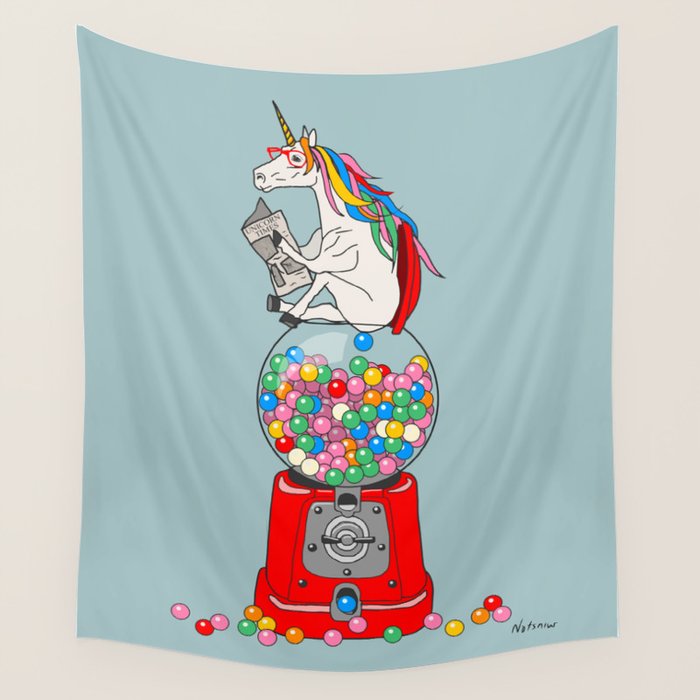 Unicorn Gumball Poop Wall Tapestry Gallery Image 1