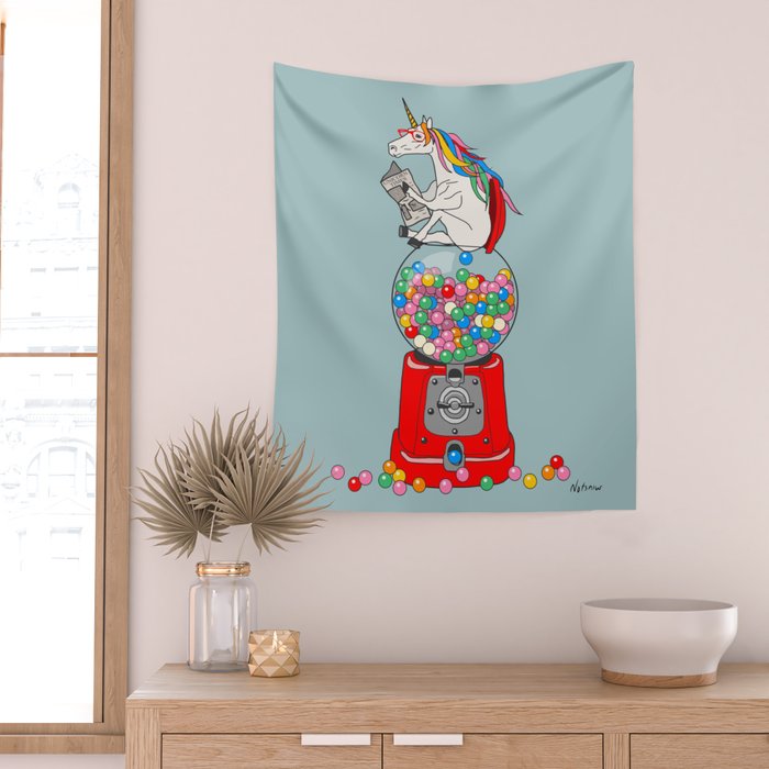Unicorn Gumball Poop Wall Tapestry Gallery Image 2