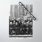World-Renowned Physicists of 1927 at Solvay Conference Wrapping Paper Gallery Image 1