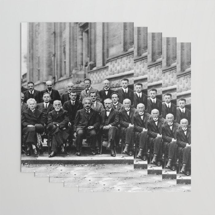 World-Renowned Physicists of 1927 at Solvay Conference Wrapping Paper Gallery Image 3