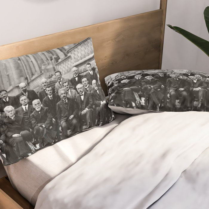 World-Renowned Physicists of 1927 at Solvay Conference Pillow Sham Gallery Image 2