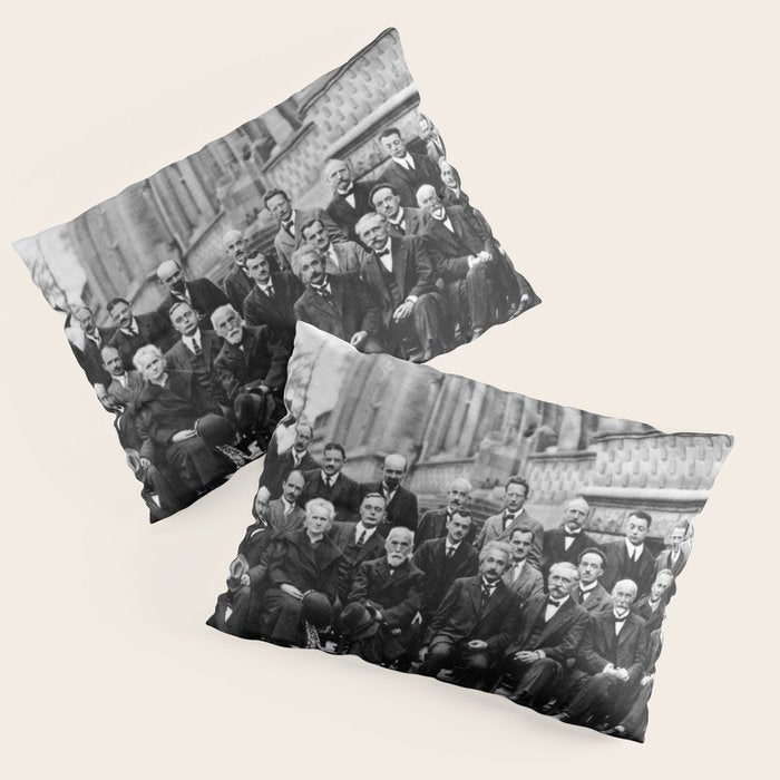 World-Renowned Physicists of 1927 at Solvay Conference Pillow Sham Gallery Image 3