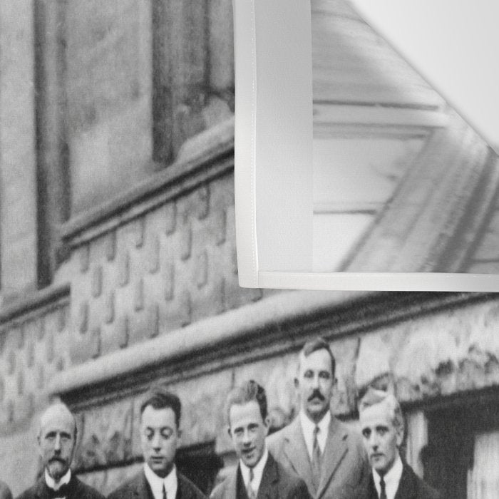 World-Renowned Physicists of 1927 at Solvay Conference Wall Tapestry Gallery Image 3