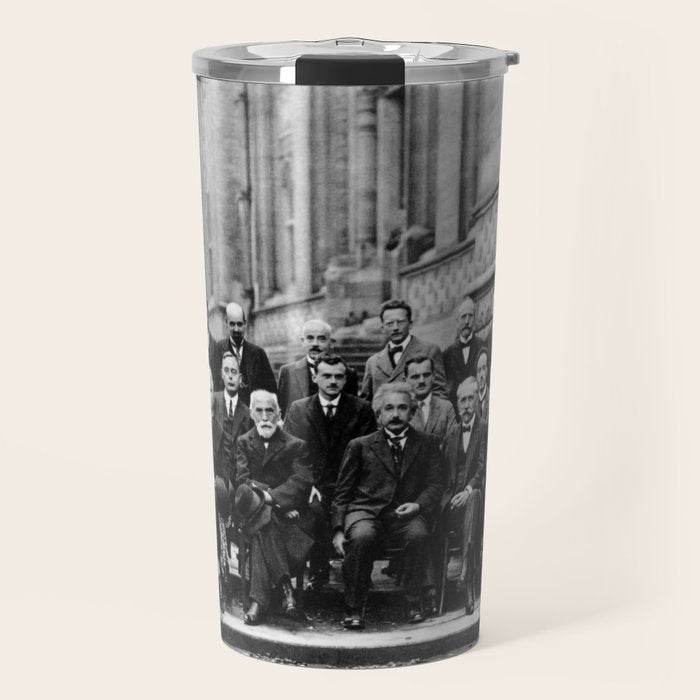 World-Renowned Physicists of 1927 at Solvay Conference Travel Mug Gallery Image 1