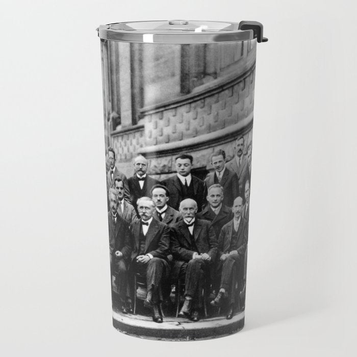 World-Renowned Physicists of 1927 at Solvay Conference Travel Mug Gallery Image 2