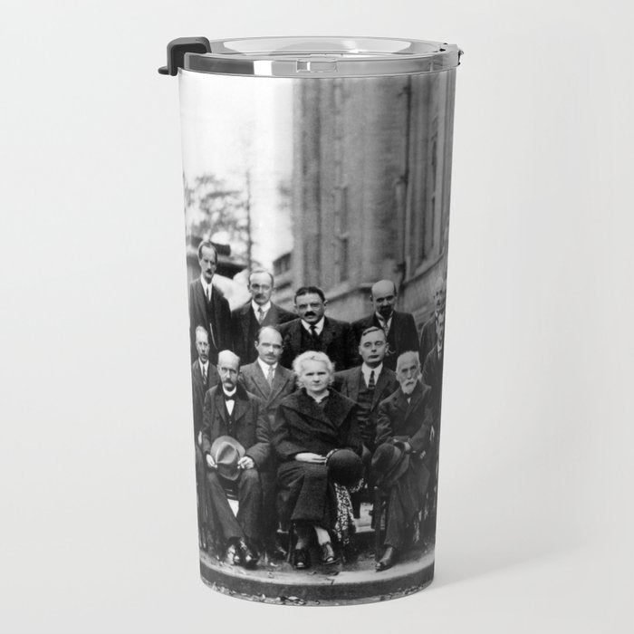 World-Renowned Physicists of 1927 at Solvay Conference Travel Mug Gallery Image 3