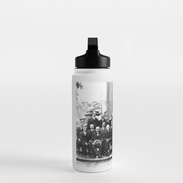 World-Renowned Physicists of 1927 at Solvay Conference Water Bottle Gallery Image 3
