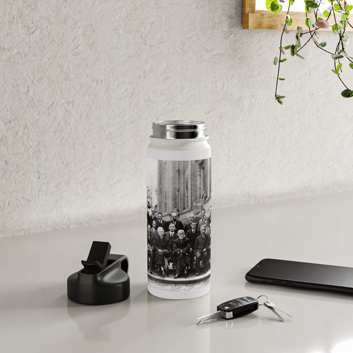 World-Renowned Physicists of 1927 at Solvay Conference Water Bottle Gallery Image 5