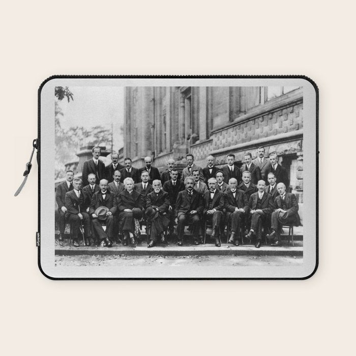 World-Renowned Physicists of 1927 at Solvay Conference Laptop Sleeve Gallery Image 1