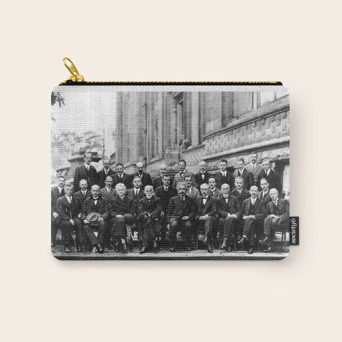 World-Renowned Physicists of 1927 at Solvay Conference Carry All Pouch Gallery Image 1