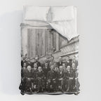 World-Renowned Physicists of 1927 at Solvay Conference Duvet Cover Gallery Image 6
