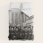 World-Renowned Physicists of 1927 at Solvay Conference Comforter Gallery Image 6