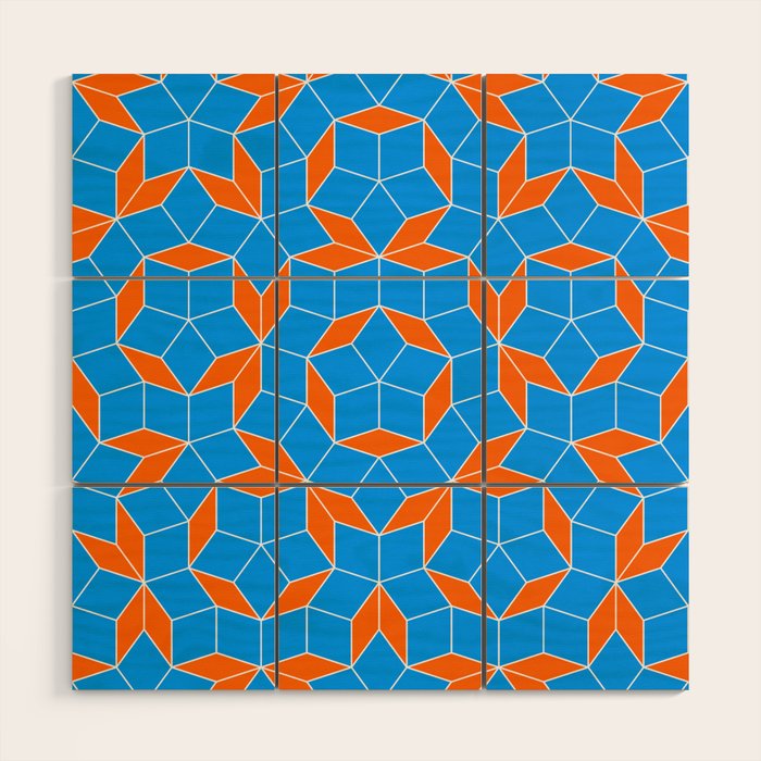 Penrose Tiling Pattern Wood Wall Art Gallery Image 1