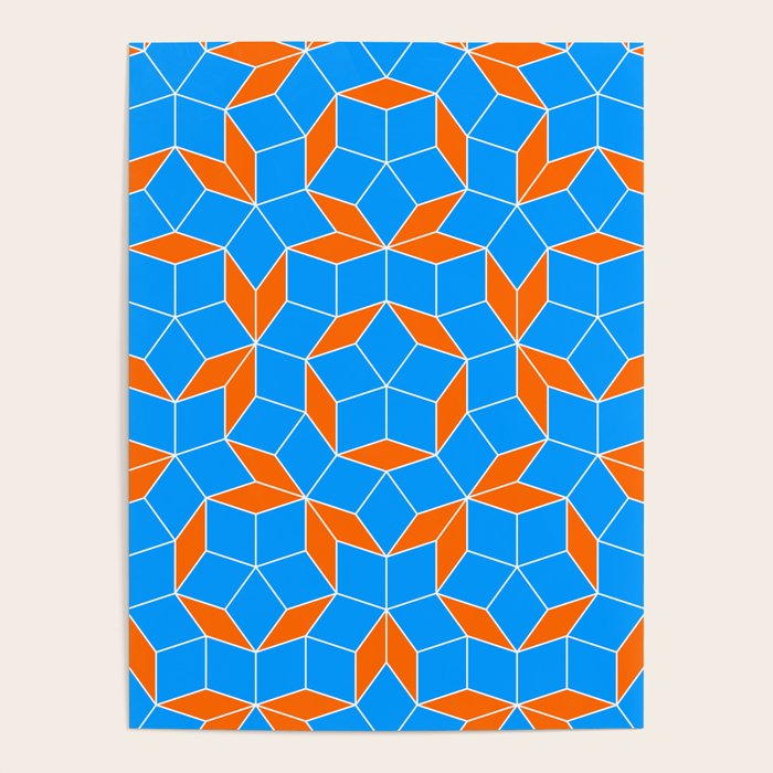 Penrose Tiling Pattern Poster – Society6