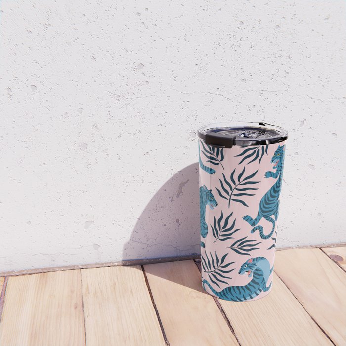 Blue asian tigers Travel Mug Gallery Image 4