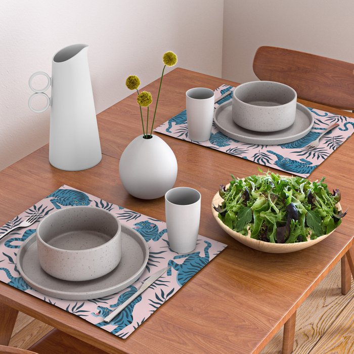 Blue asian tigers Placemat Gallery Image 2