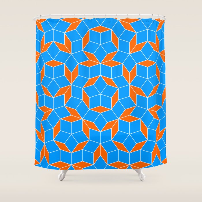 Penrose Tiling Pattern Shower Curtain Gallery Image 1
