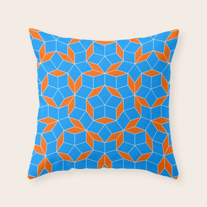 Penrose Tiling Pattern Throw Pillow Gallery Image 6