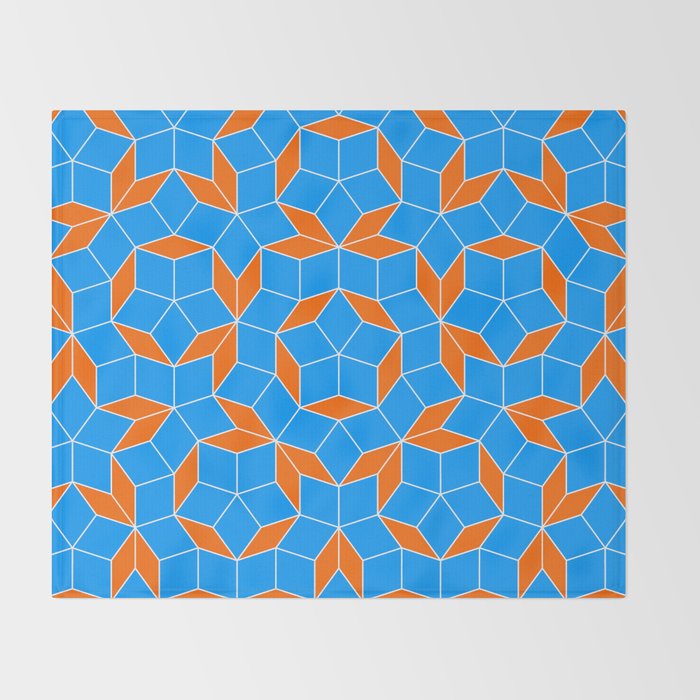 Penrose Tiling Pattern Throw Blanket Gallery Image 2
