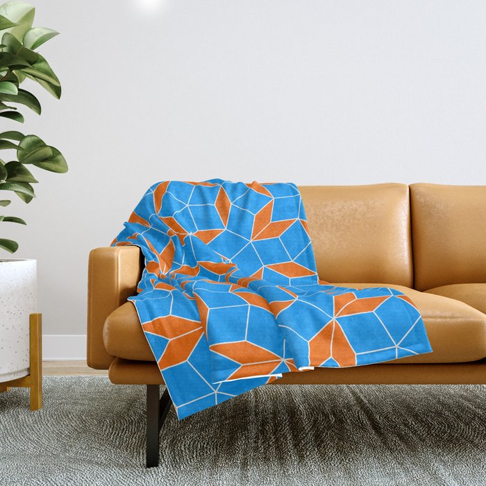 Penrose Tiling Pattern Throw Blanket Gallery Image 1