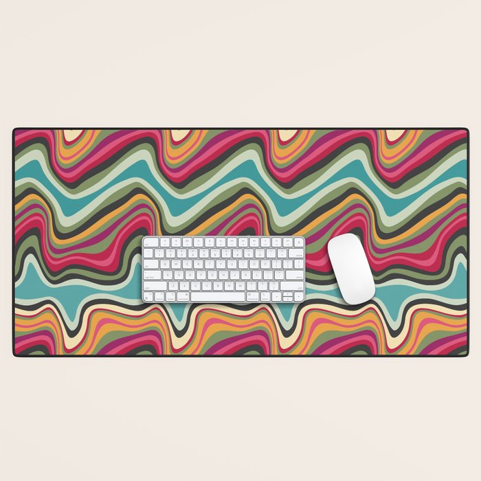 retro wave MANA Desk Mat Gallery Image 1