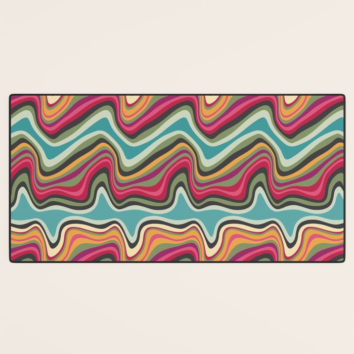 retro wave MANA Desk Mat Gallery Image 3