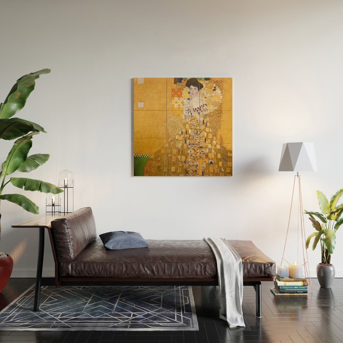 Gustav Klimt - The Woman in Gold Wood Wall Art Gallery Image 2