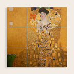 Gustav Klimt - The Woman in Gold Wood Wall Art Gallery Image 1