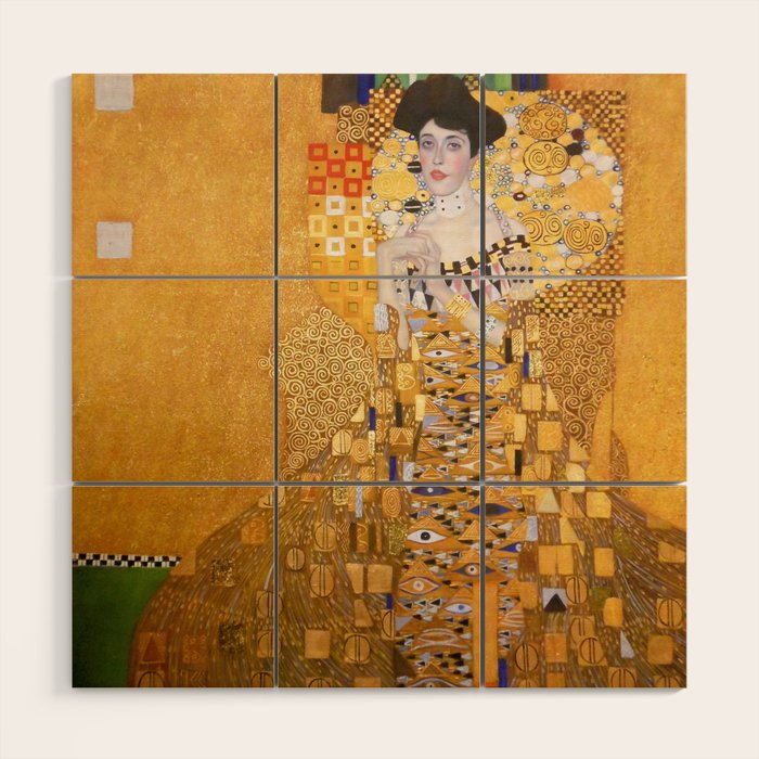 Gustav Klimt - The Woman in Gold Wood Wall Art Gallery Image 1