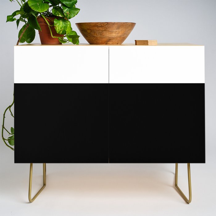 Color Block-Black and White Credenza Gallery Image 1