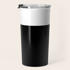 Color Block-Black and White Travel Mug Gallery Image 3